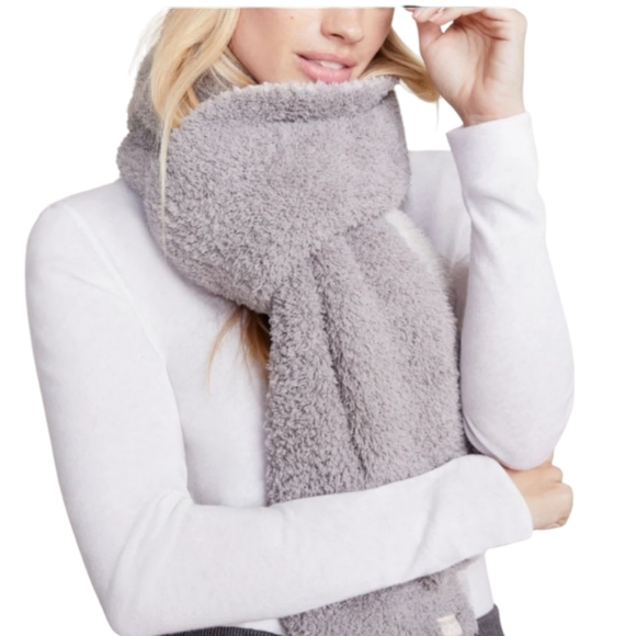 Barefoot Dreams Accessories - Barefoot Dreams Womens Cozy-Chic Scarf Pewter Gray New!